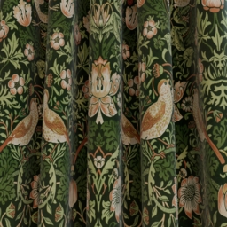 William Morris At Home Strawberry Thief Nettle Curtain - thumbnail 2