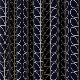 Orla Kiely Linear Stem Navy Whale Curtain - thumbnail 2