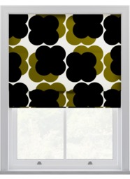 Orla Kiely Shadow Flower Seagrass & Navy Roman Blinds Roman Blind - thumbnail 1