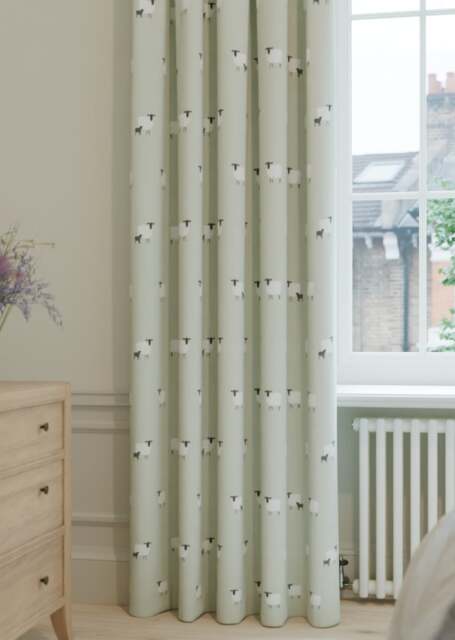 Sophie Allport Sheep Sage Curtain - image 1