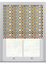 Orla Kiely Spot Flower Ditsy Red Multi Roman Blinds Roman Blind - thumbnail 1
