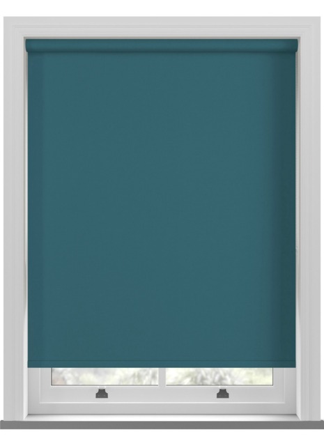 Electric Bella Blackout Dark Teal Blue Roller Blind - image 1