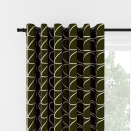 Orla Kiely Jumbo Linear Stem Kelp Eyelet Curtain Eyelet Curtain - thumbnail 2