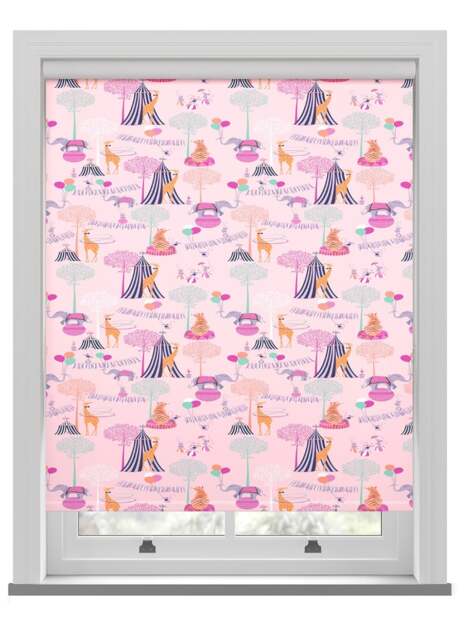 Sara Miller Circus Pink Roller Blind Roller Blind - image 1