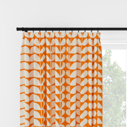 Orla Kiely Solid Stem Tomato Pencil Pleat Curtain Pencil Pleat Curtain - thumbnail 2