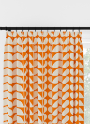Orla Kiely Solid Stem Tomato Pencil Pleat Curtain Pencil Pleat Curtain - thumbnail 1