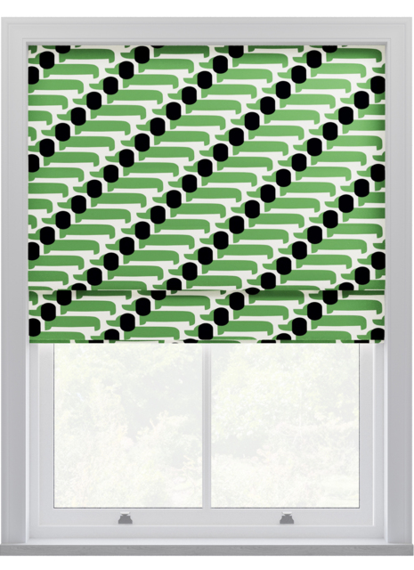 Orla Kiely Dog Show Green Roman Blinds Roman Blind - image 1