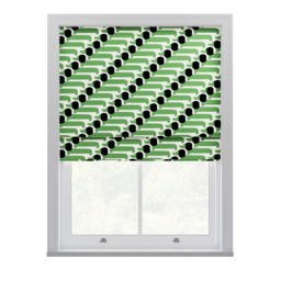 Orla Kiely Dog Show Green Roman Blinds Roman Blind - thumbnail 2