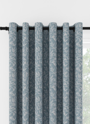 Laura Ashley Willow Leaf Chenille Pale Seaspray Eyelet Curtain Eyelet Curtain - thumbnail 1