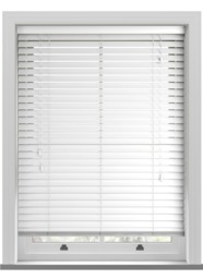 Premier Bright White Wooden Blind - thumbnail 1