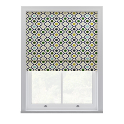 Orla Kiely Spot Flower Ditsy Blue Multi Roman Blinds Roman Blind - thumbnail 2