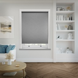 Metz PVC Blackout Ash Grey Roller Blind - thumbnail 2