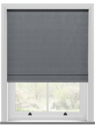 Koi Faux Silk Charcoal Roman Blind