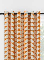 Orla Kiely Solid Stem Tomato Eyelet Curtain Eyelet Curtain