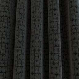 Noir ModGeo Jacquard Curtain - thumbnail 2