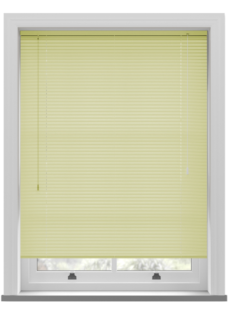 Turin 25mm Striped Yellow Venetian Blind - image 1