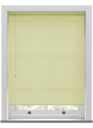 Turin 25mm Striped Yellow Venetian Blind - thumbnail 1