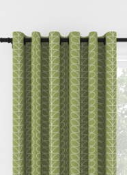 Orla Kiely Linear Stem Chalky Green Eyelet Curtain Eyelet Curtain - thumbnail 1