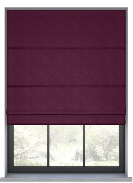 Brigitta Aubergine Roman Blind - image 1
