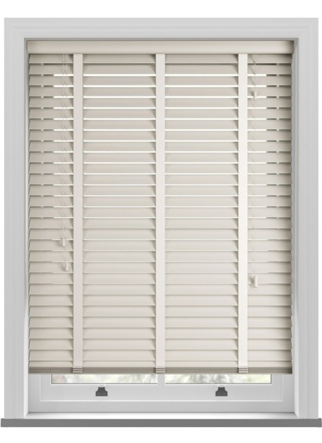 Deco Taped Mirage Cream Wooden Blind - image 1