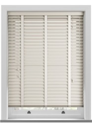 Deco Taped Mirage Cream Wooden Blind - thumbnail 1