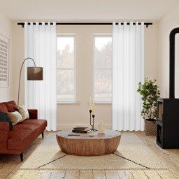 Malmo White Eyelet Curtain - thumbnail 2