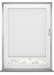 Scandi White Linen Pleated Blind - thumbnail 1
