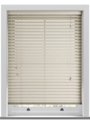 Deco Grained Mirage Cream Wooden Blind - thumbnail 1
