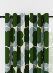 Orla Kiely Shadow Flower Jade & Duckegg Eyelet Curtain Eyelet Curtain - thumbnail 1