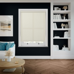 Electric Splash Ivory Off-White Roller Blind - thumbnail 2