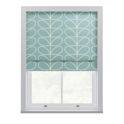 Orla Kiely Jumbo Linear Stem Aqua Roman Blinds Roman Blind - thumbnail 2