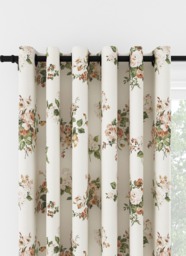Laura Ashley Rosemore Natural Eyelet Curtain Eyelet Curtain - thumbnail 1