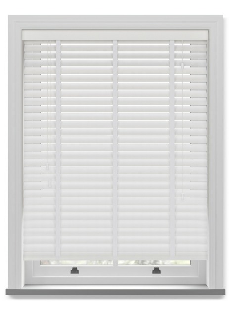 Dream Taped Fine Grain White Wooden Blind - image 1