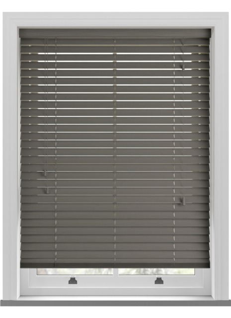 Deco Pewter Wooden Blind - image 1
