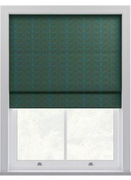 Orla Kiely Linear Stem Evergreen Roman Blinds Roman Blind - thumbnail 1