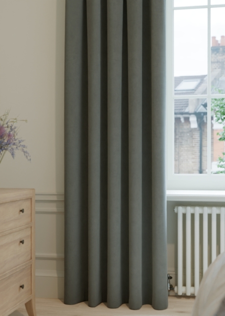 Deep Ash Velvet Curtain - image 1