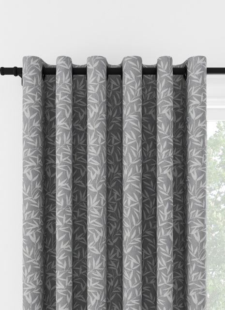 Laura Ashley Willow Leaf Chenille Steel Eyelet Curtain Eyelet Curtain - image 1