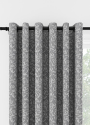 Laura Ashley Willow Leaf Chenille Steel Eyelet Curtain Eyelet Curtain - thumbnail 1