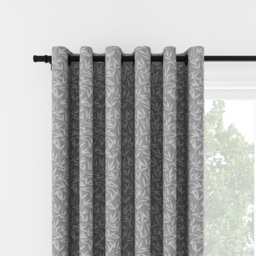 Laura Ashley Willow Leaf Chenille Steel Eyelet Curtain Eyelet Curtain - thumbnail 2
