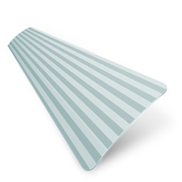 Turin 25mm Striped Cool Blue Venetian Blind - thumbnail 2
