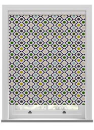 Orla Kiely Spot Flower Ditsy Blue Multi Roller Blind Roller Blind - thumbnail 1