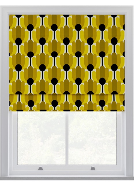 Orla Kiely Florida Yellow Roman Blinds Roman Blind - image 1