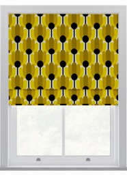 Orla Kiely Florida Yellow Roman Blinds Roman Blind