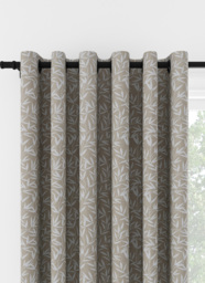 Laura Ashley Willow Leaf Chenille Natural Eyelet Curtain Eyelet Curtain - thumbnail 1