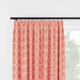Orla Kiely Jumbo Linear Stem Bubblegum Pencil Pleat Curtain Pencil Pleat Curtain - thumbnail 2