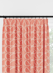 Orla Kiely Jumbo Linear Stem Bubblegum Pencil Pleat Curtain Pencil Pleat Curtain - thumbnail 1