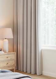 Ash Grey Chevron Stripe Curtain - thumbnail 1