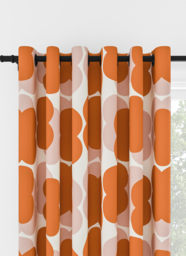 Orla Kiely Shadow Flower Pink & Tomato Eyelet Curtain Eyelet Curtain - thumbnail 1