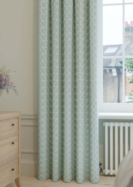 Orla Kiely Linear Stem Aqua Curtain - image 1