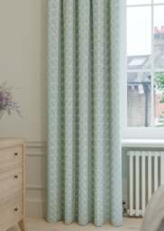 Orla Kiely Linear Stem Aqua Curtain